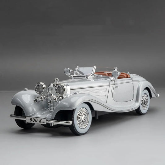 1936 Mercedes Benz 500K Vintage 1:24 Diecast Scale Model Car