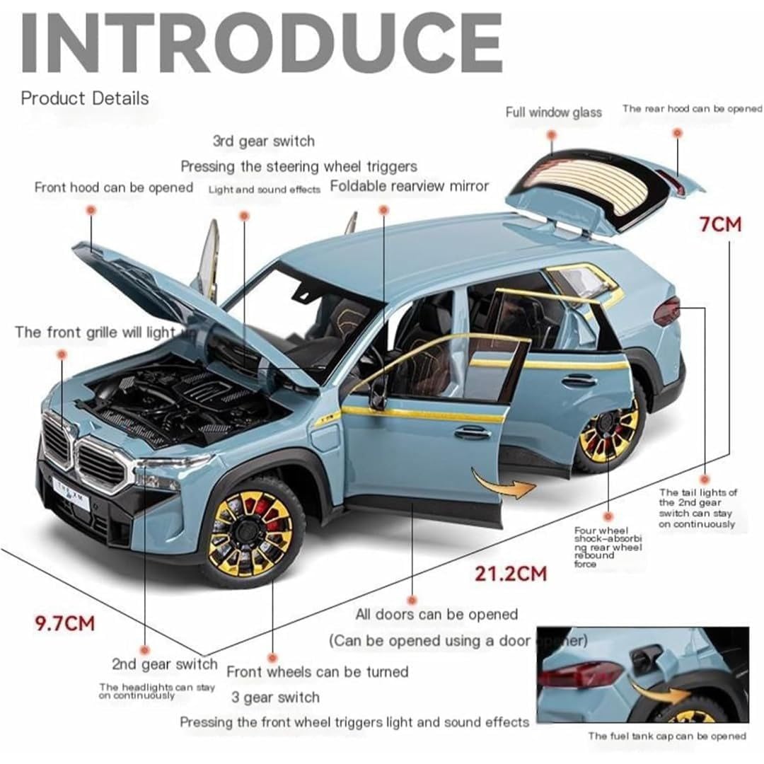 BMW XM 1:24 Diecast Scale Model Car